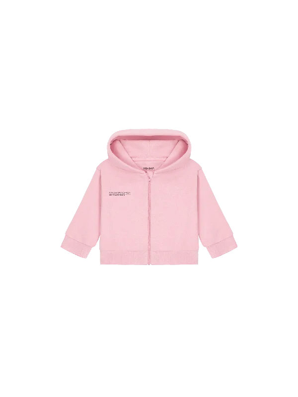 Archive Baby 365 Midweight Zip Up Hoodie—sakura pink