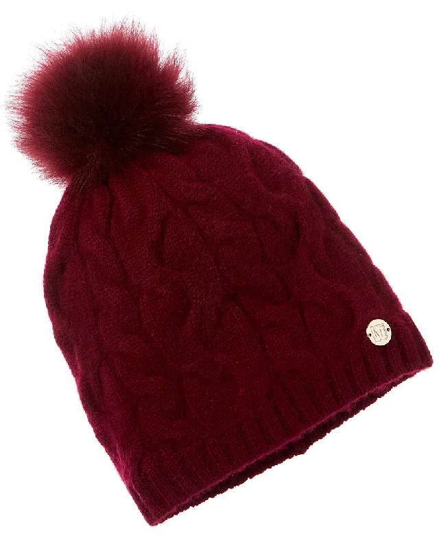 Bruno Magli Ombre Cable Slouch Wool & Cashmere-Blend Beanie