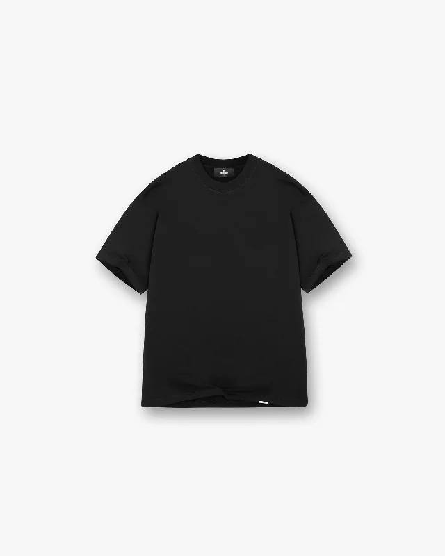 Initial Oversized T-Shirt - Black