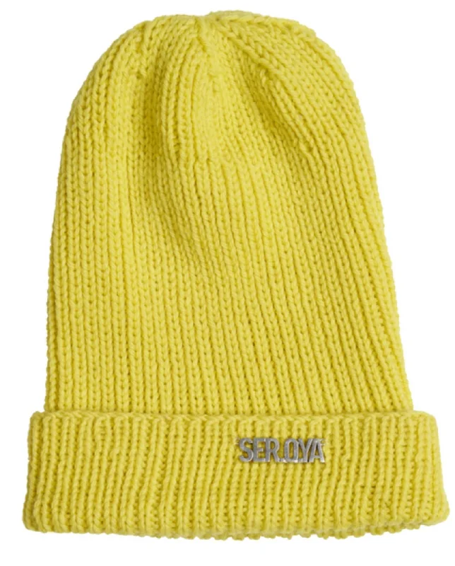 Steel Beanie In Lime