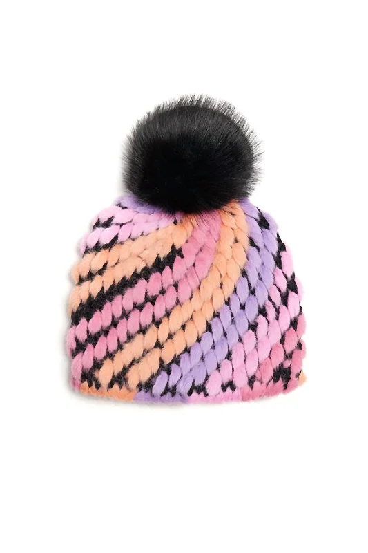 Women's Candy Pineapple Hat In Pink Multi