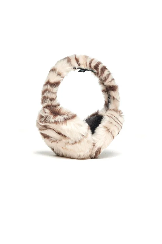 Women's Slick Earmuffs In Ivory Multi