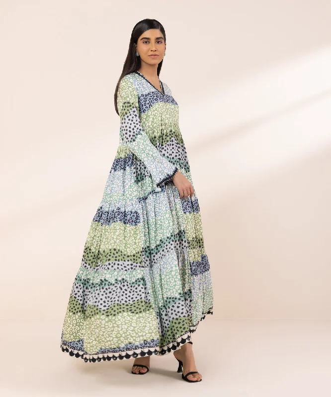 Printed Arabic Lawn Dress