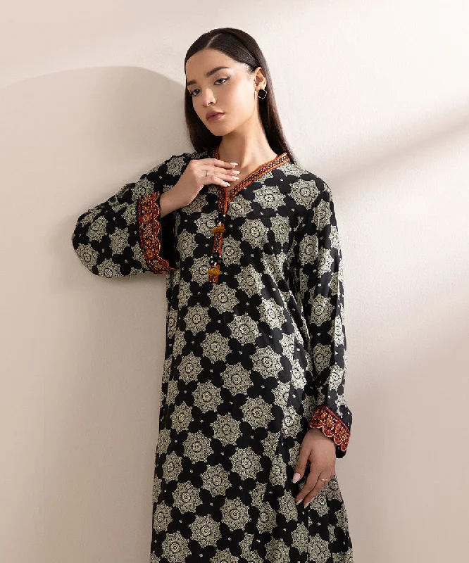 Embroidered Arabic Lawn Shirt