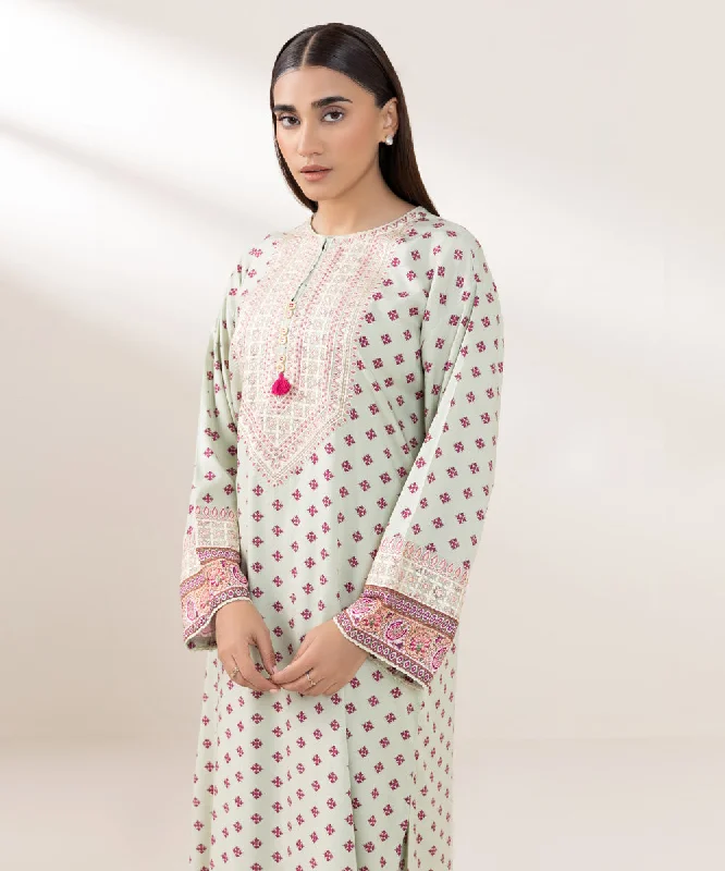 Embroidered Arabic Lawn Shirt