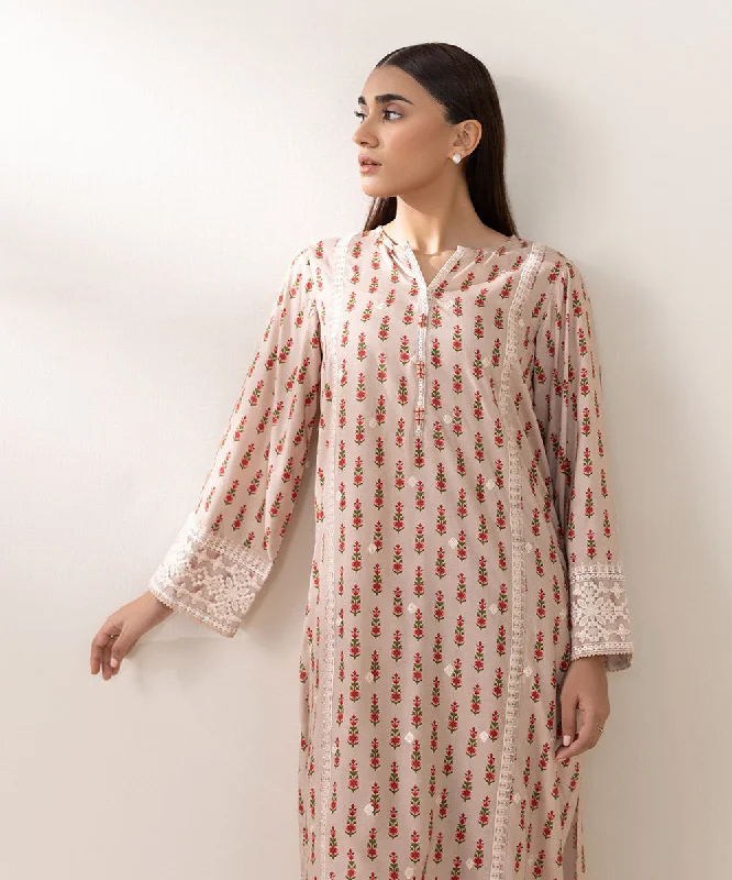 Embroidered Arabic Lawn Shirt