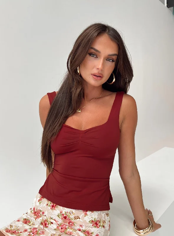 Rehna Top Burgundy