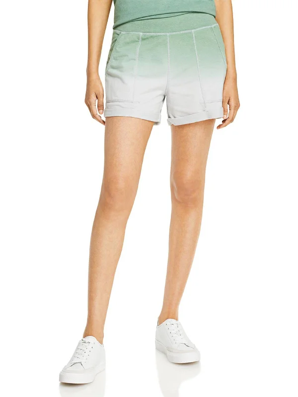 Isabelle Womens Knit Dip Dye Casual Shorts