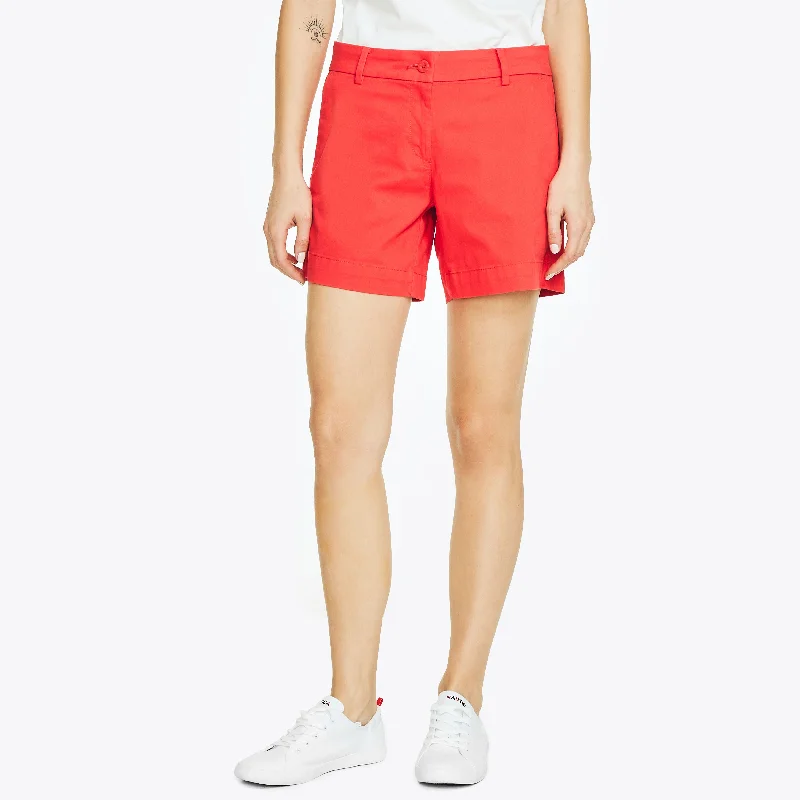 Nautica Womens 6" Stretch-Twill Short