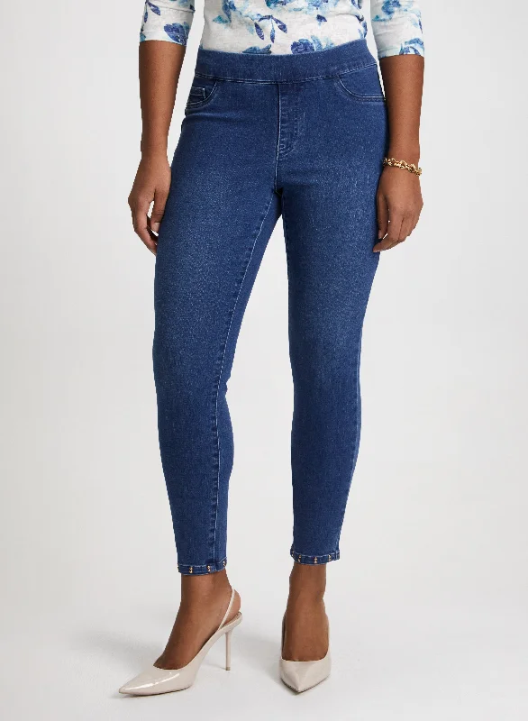 Pull-On Slim Leg Jeans