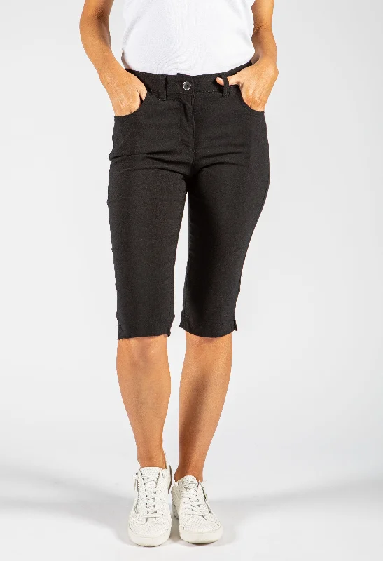 Split Hem Capri Pants