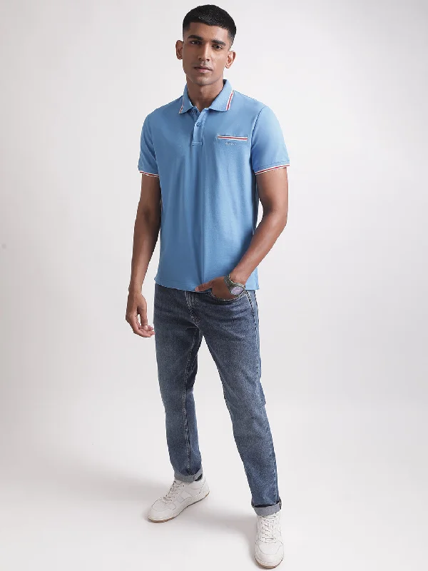 Gant Blue Regular Fit Polo T-Shirt