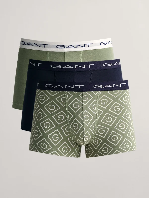 Gant Men Pack Of 3 Icon G Printed Trunks 8905241187591