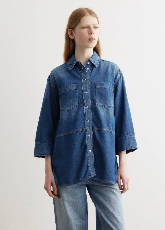 Light Denim Oversized Shirt