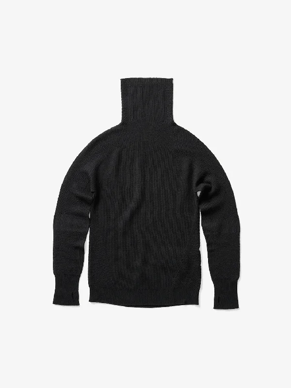 W Airwarm Highneck - Black