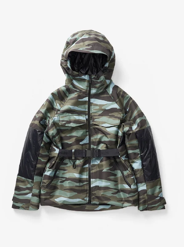 W BELTED PARKA - Zea Camo