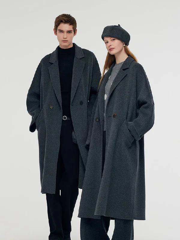 Wool Longline Unisex Overcoat