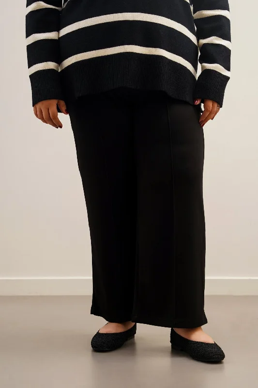 CURVE PLEATED TROUSERS