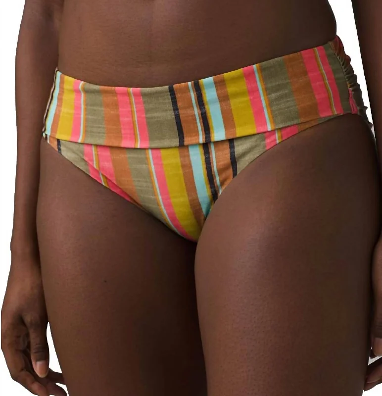 Marta Bathing Suit Bottoms In Cacti Soleil Stripe