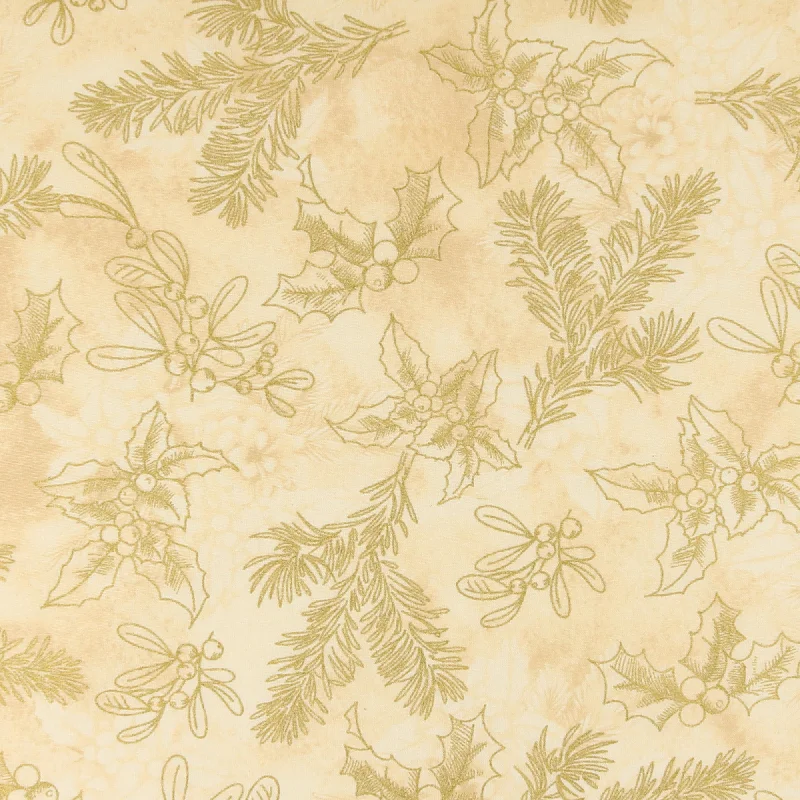 Printed Cotton - ELEGANCE CHRISTMAS - 004 - Cream