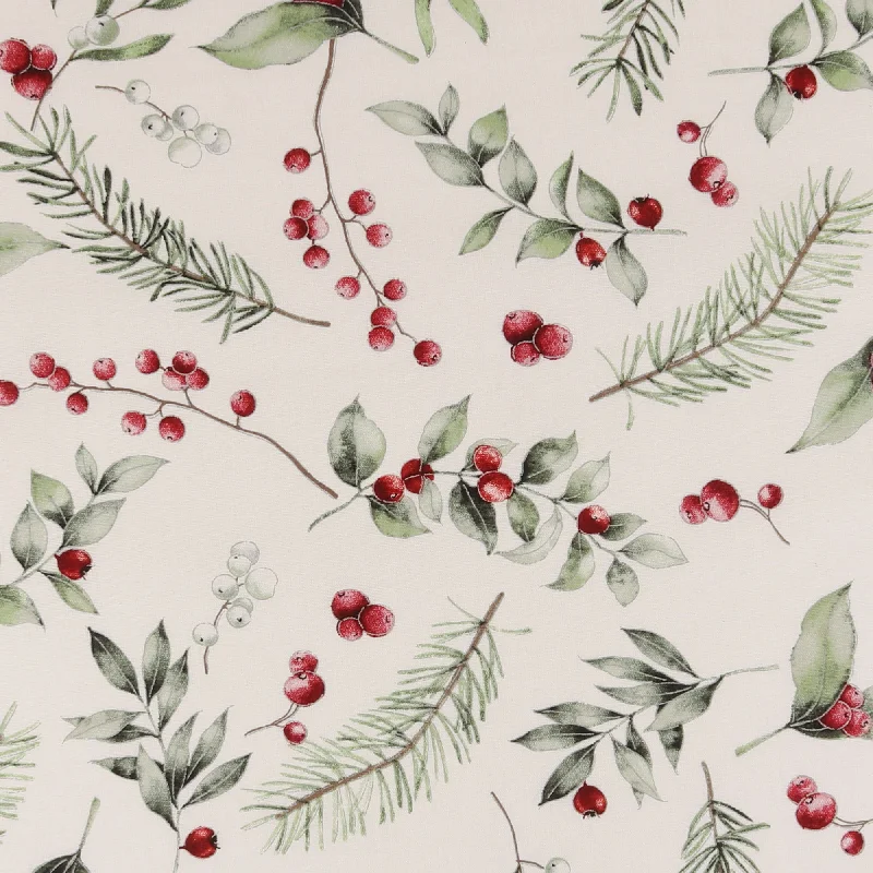 Printed Cotton - ELEGANCE CHRISTMAS - 008 - Offwhite