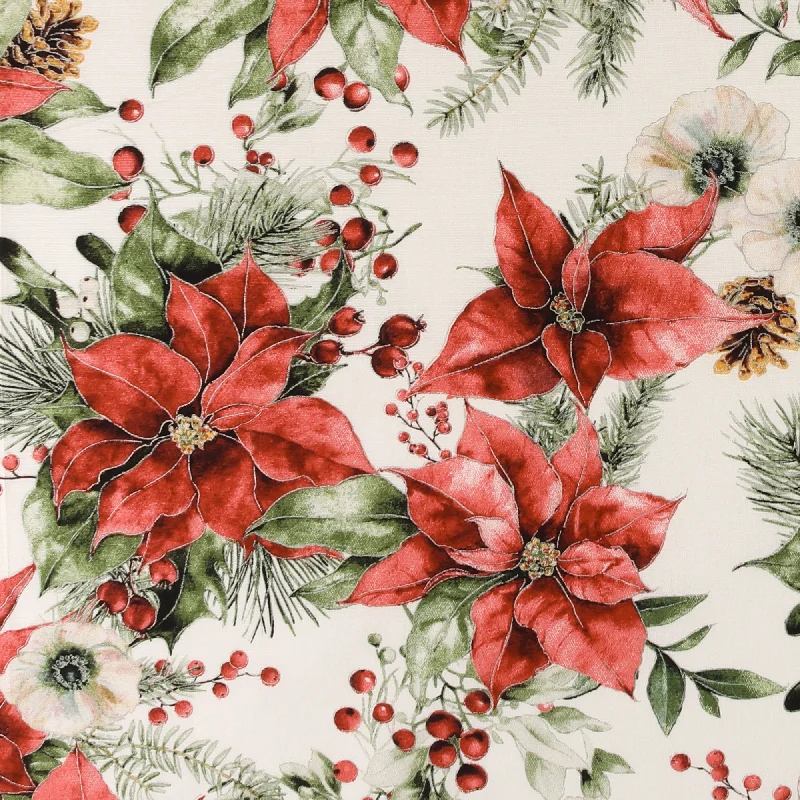 Printed Cotton - ELEGANCE CHRISTMAS - 010 - Offwhite