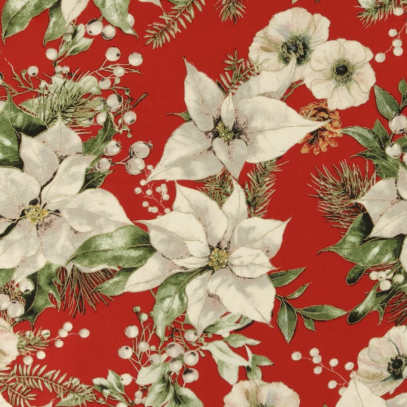 Printed Cotton - ELEGANCE CHRISTMAS - 011 - Red