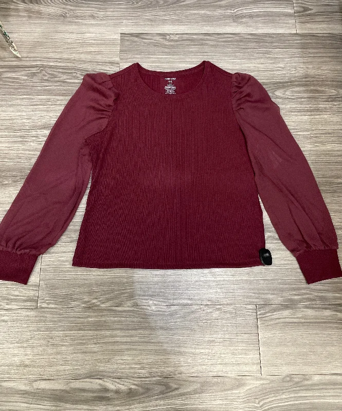 Purple Top Long Sleeve Nine West, Size 2x