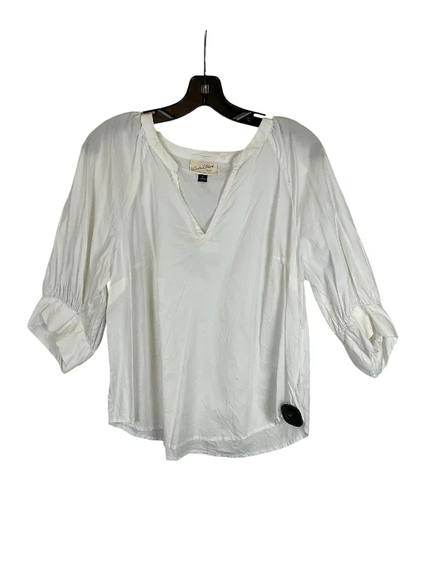 Top 3/4 Sleeve By Universal Thread In White, Size: Xl