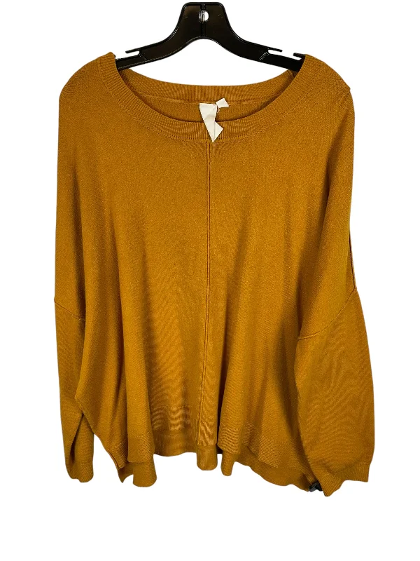 Top Long Sleeve Basic By Clothes Mentor In Yellow, Size: Xl