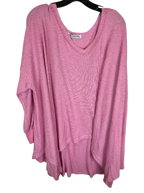 Top Long Sleeve By Clothes Mentor In Pink, Size: Xl