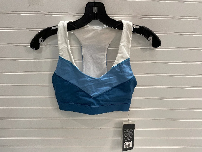 Athletic Bra By Glyder In Blue & White, Size: S