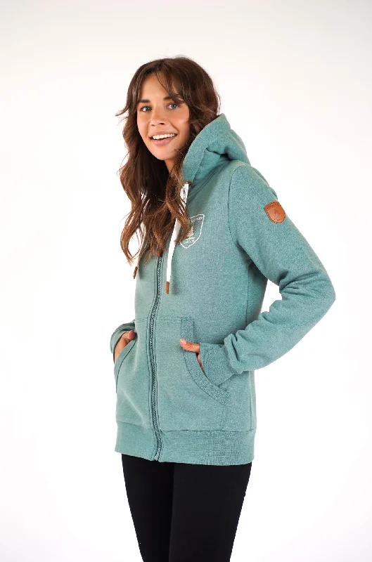 Alina Sage Full-Zip Hoodie