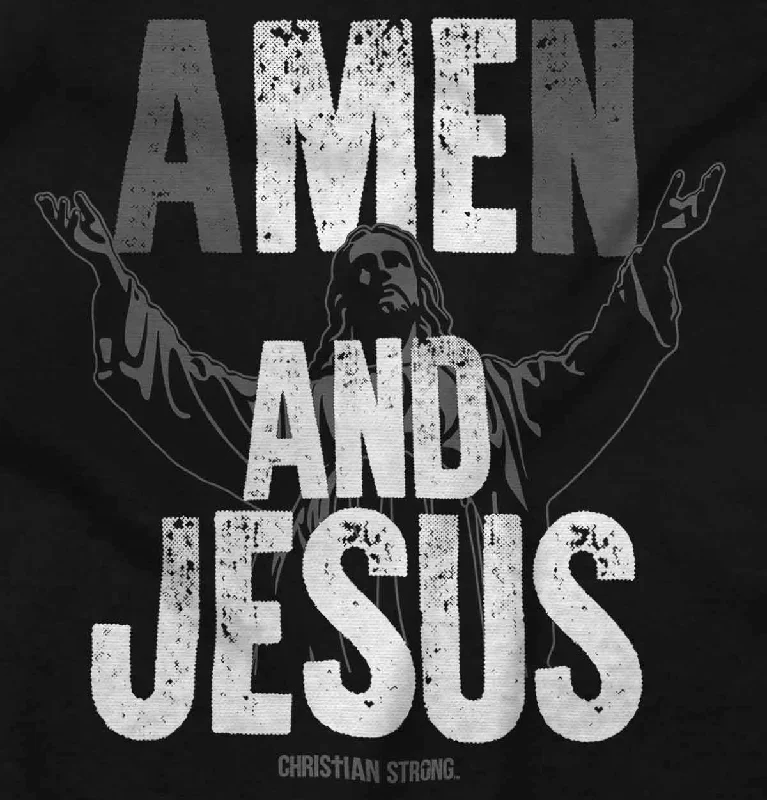 Me and Jesus Crop Top Crewneck Sweatshirt