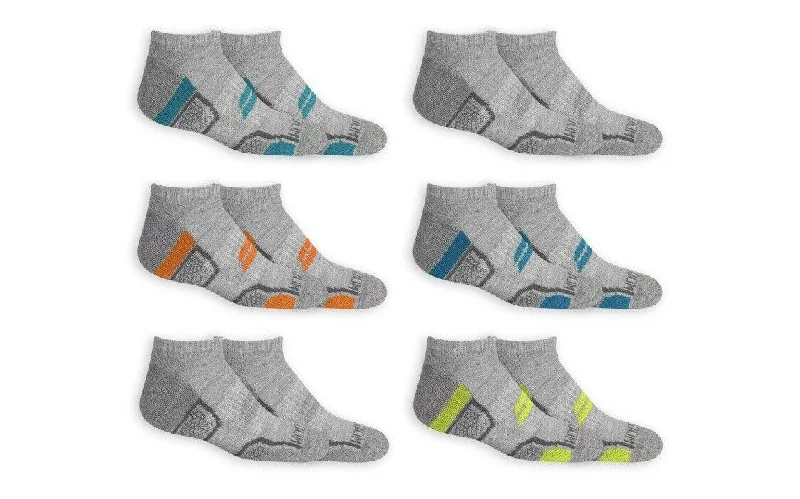 Fruit Of The Loom Boys 6 Pack Active No Show Socks