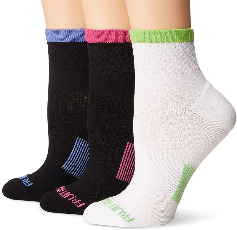 Fruit Of The Loom Womens 3 Pack Breathable Ankle Socks