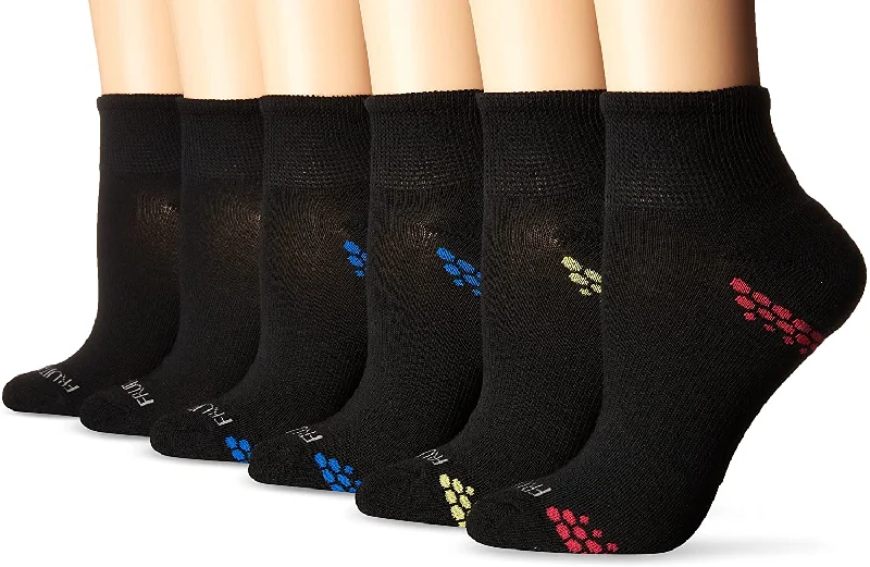 Fruit Of The Loom Womens 6 Pack Ankle Socks