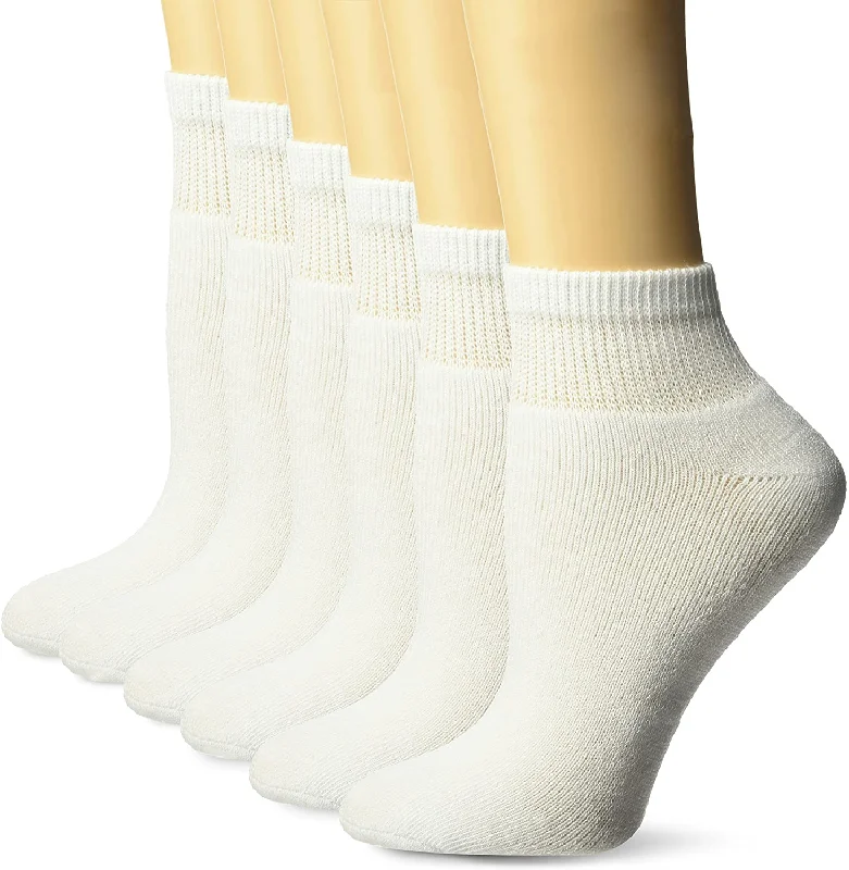 Fruit Of The Loom Womens 6 Pack Ankle Socks