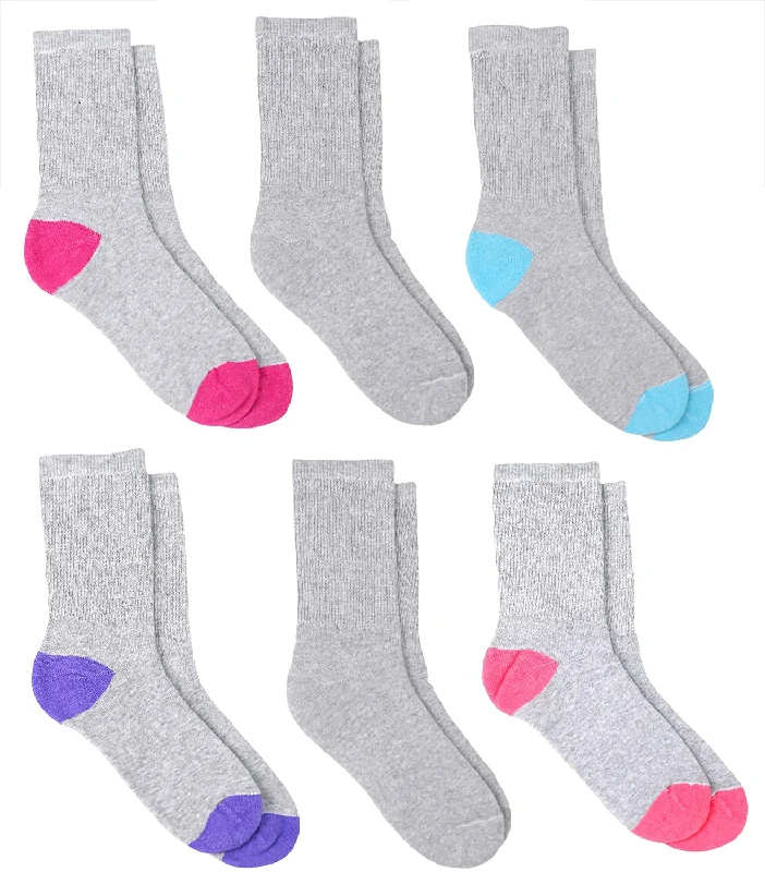 Fruit Of The Loom Womens 6 Pack Crew Socks