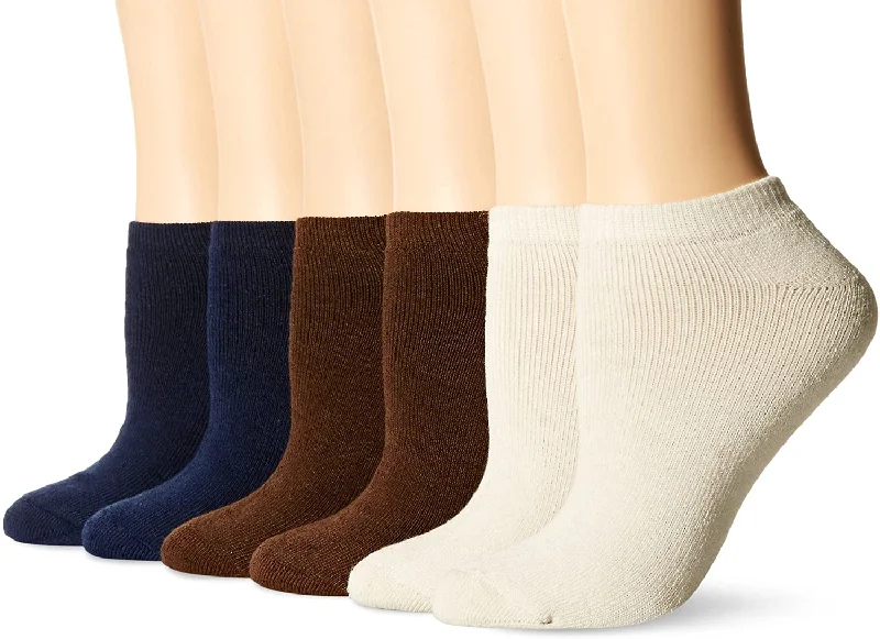 Fruit Of The Loom Womens 6 Pack Low Cut Socks