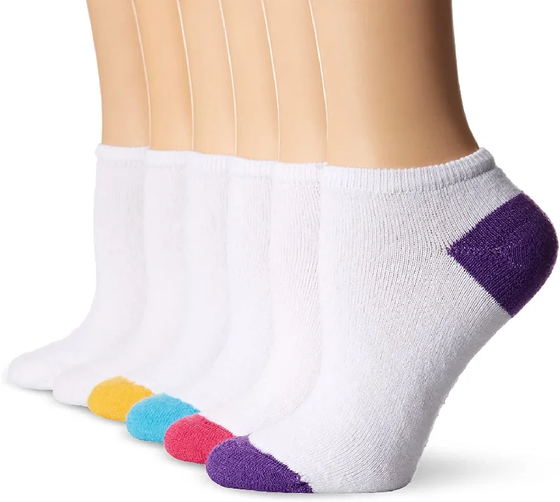 Fruit Of The Loom Womens 6 Pack No Show Socks