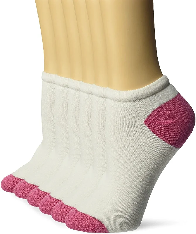 Fruit Of The Loom Womens 6 Pack No Show Socks