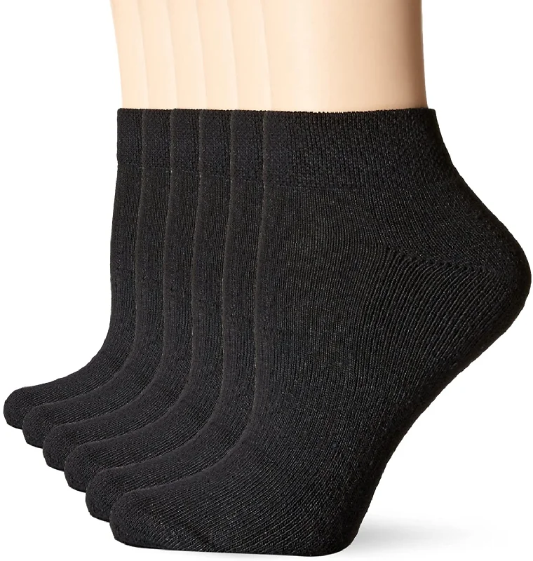 Fruit Of The Loom Womens 6 Pack Sport Ankle Socks