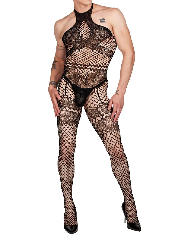 Floral Fishnet Bodystocking